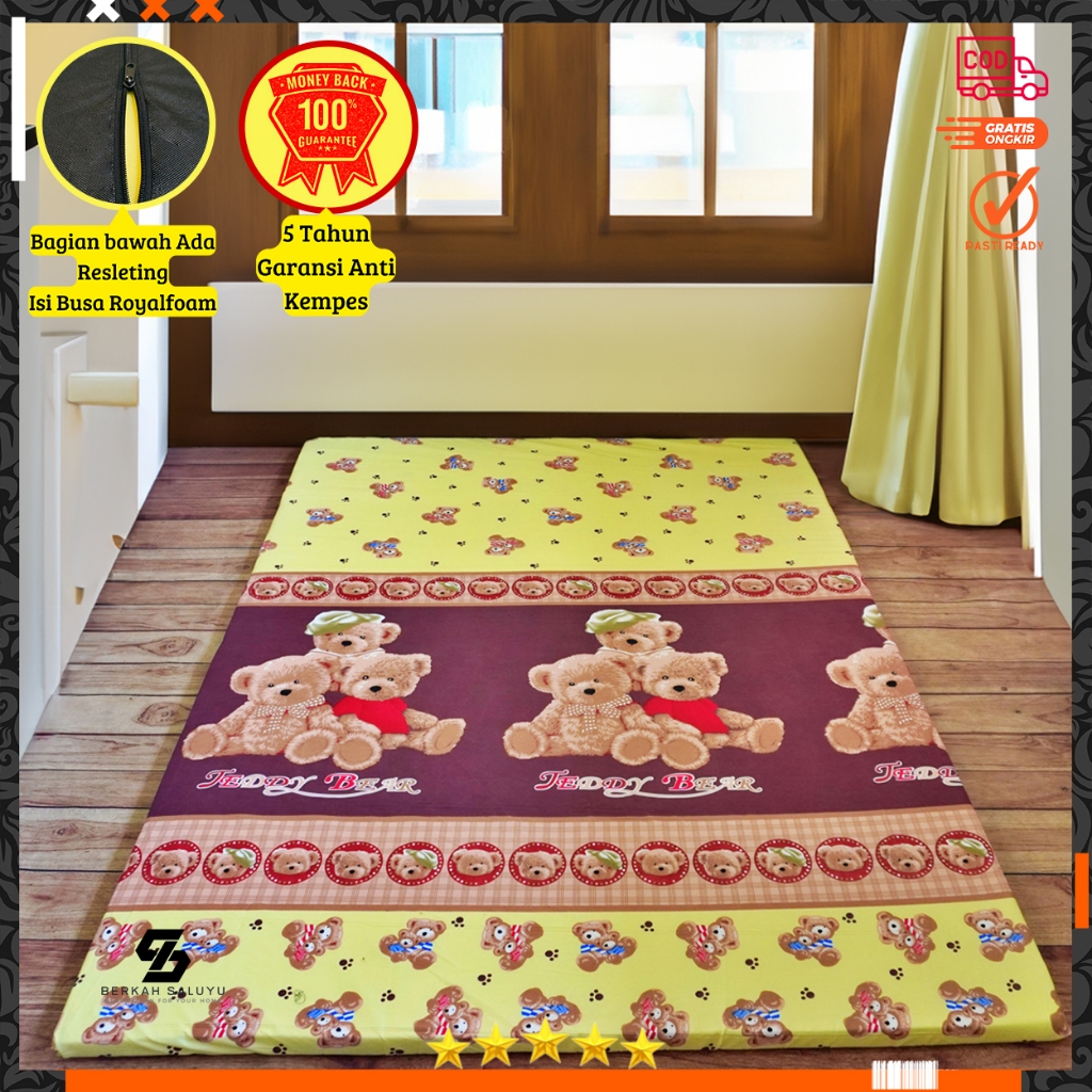 Kasur Busa Royal 200x150cm Kasur Lantai/Lipat/Gulung Motif Karakter karpet import