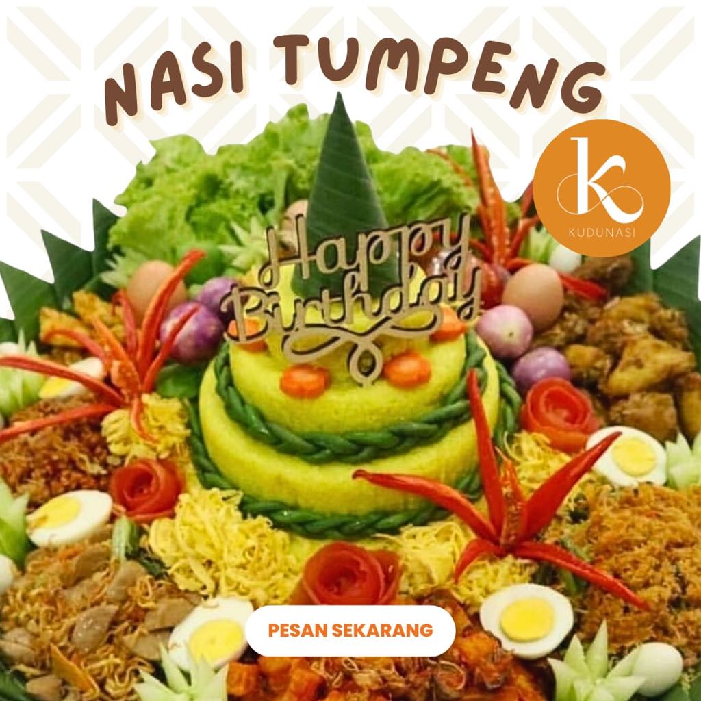 Tumpeng Nasi Kuning Premium Porsi Besar Menu Variatif