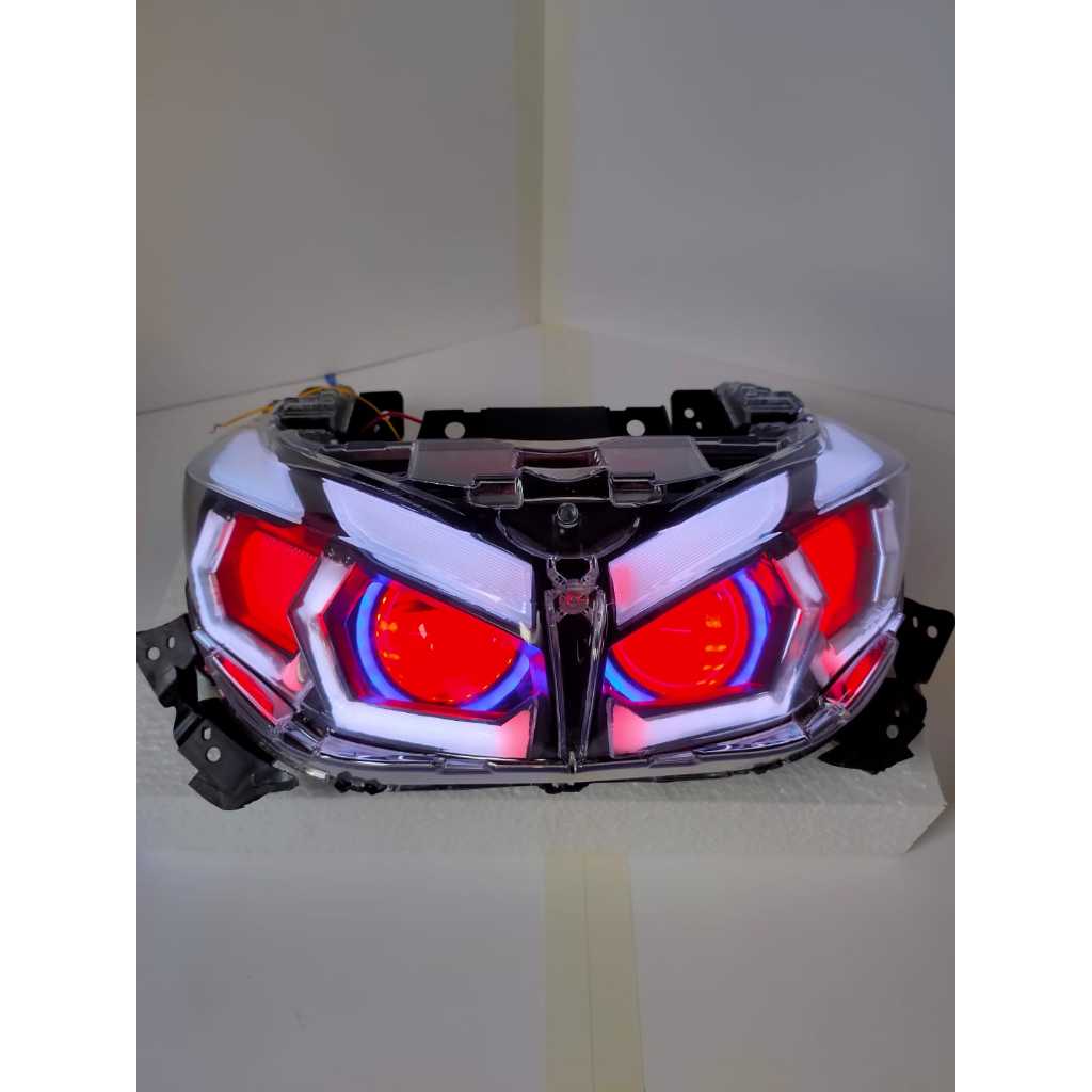 Paket Biled Aerox New AES 2,5 inch Hexaframe 3D pnp Tinggal pasang Motor