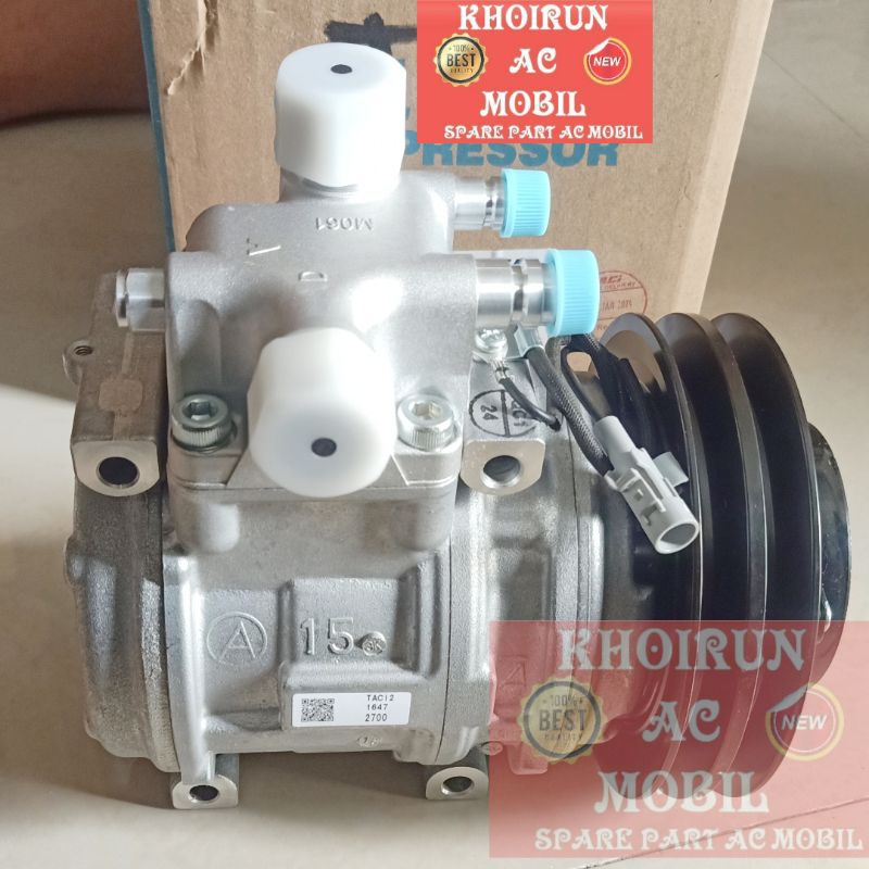 Compressor Compresor Kompresor Ac Mobil Isuzu Panther Kapsul tahun 2000 , Lengkap Merk : Denso Coolg