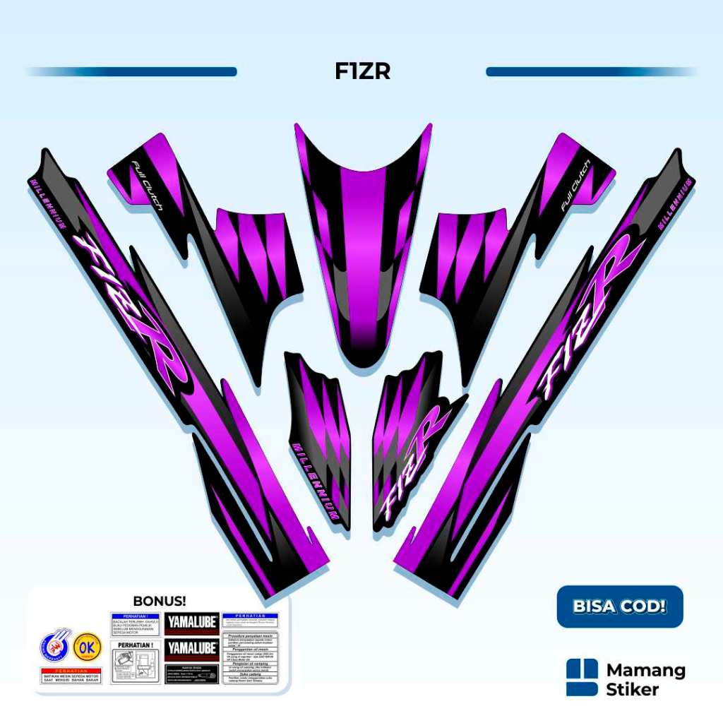Striping Yamaha F1ZR Variasi (1) FIZ R FIZR Original 1997 1998 1999 2000 2001 2002 2003 2004 Ardath 