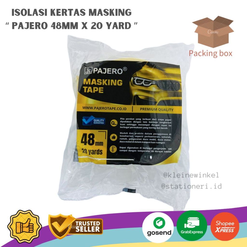 

Isolasi Kertas PAJERO 2 inch 20 yard Masking Tape