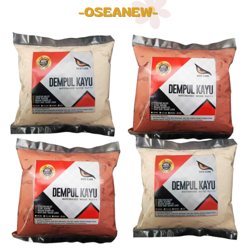 -DISKON- DEMPUL KAYU MATA ELANG  400 G /  COKLAT JATI KREM NATURAL  / Dempul kayu siap pakai / Dempu