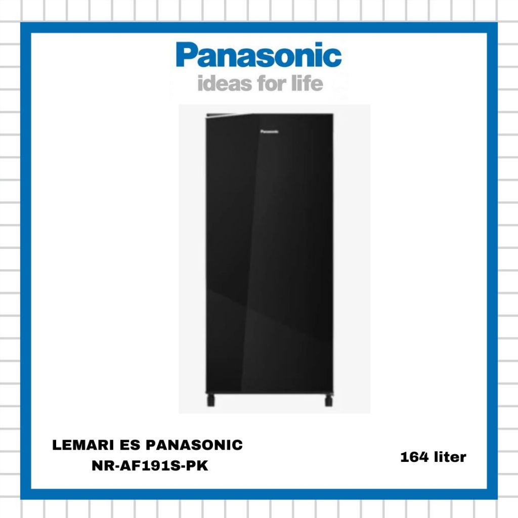 LEMARI ES 1 PINTU PANASONIC NR-AF191S-PK/KULKAS PANASONIC NR-AF191S-PK HITAM