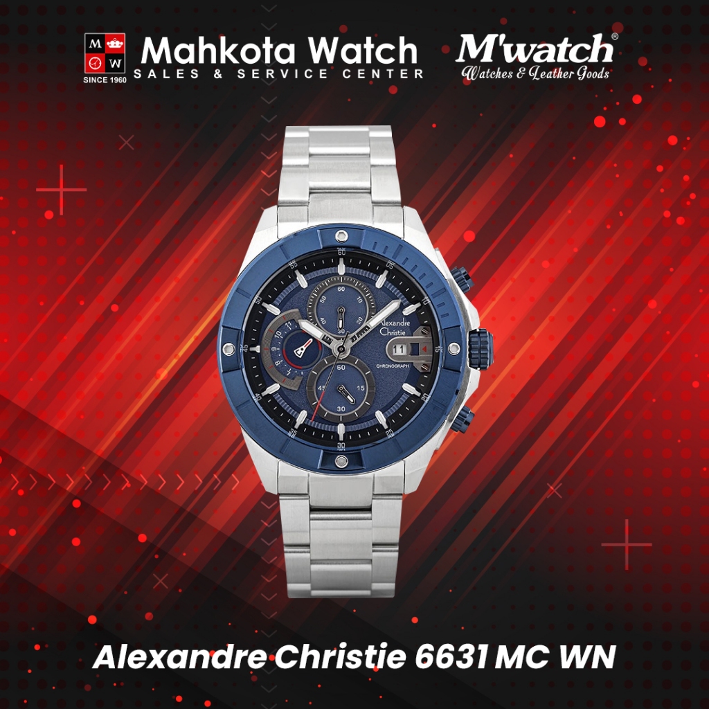 JAM TANGAN PRIA ALEXANDRE CHRISTIE 6631MCBTUBU ORIGINAL