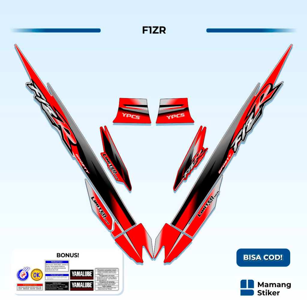 Striping Yamaha F1ZR Variasi (26) FIZ R FIZR Original 1997 1998 1999 2000 2001 2002 2003 2004 Ardath