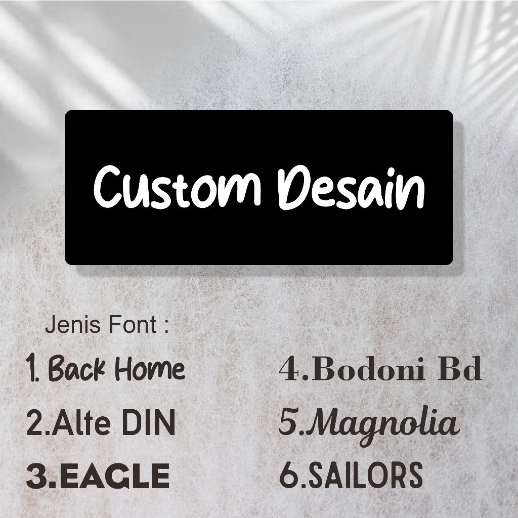 Akrilik custom nama nama ruangan | Custom kata kata akrilik