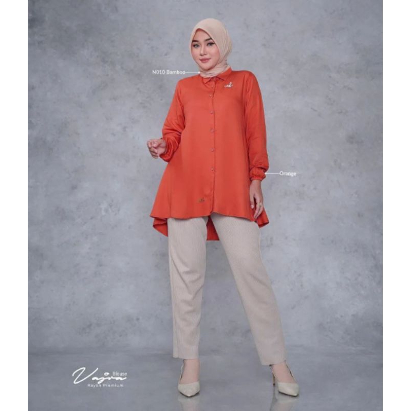 Kemeja Blouse Vajra Kemeja Wanita Import