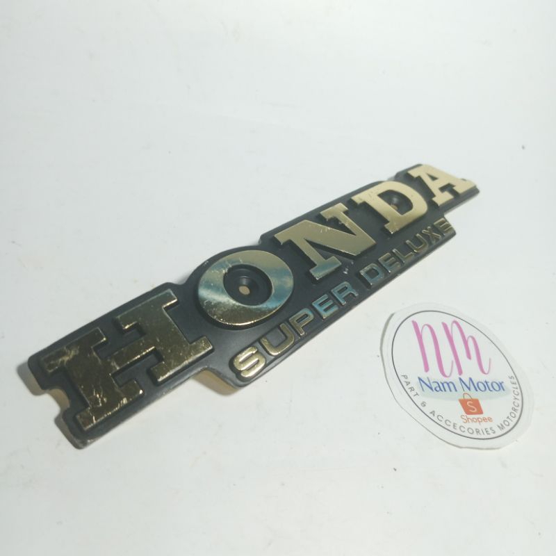 Emblem tangki Honda GL100 original baru kiri