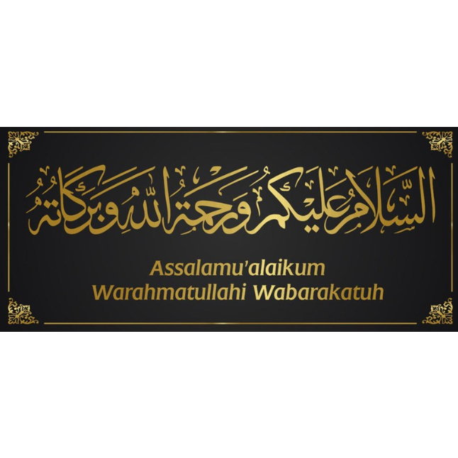 Home Decor Kaligrafi ASSALAMUALAIKUM Akrilik
