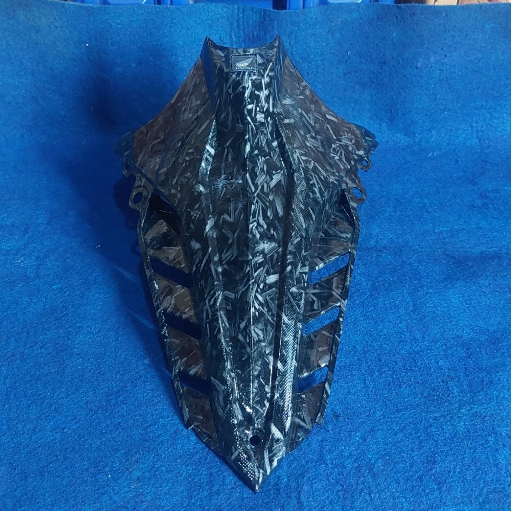 COVER PIPE HEAD TENGAHAN SONIC 150 R KARBON FORGED