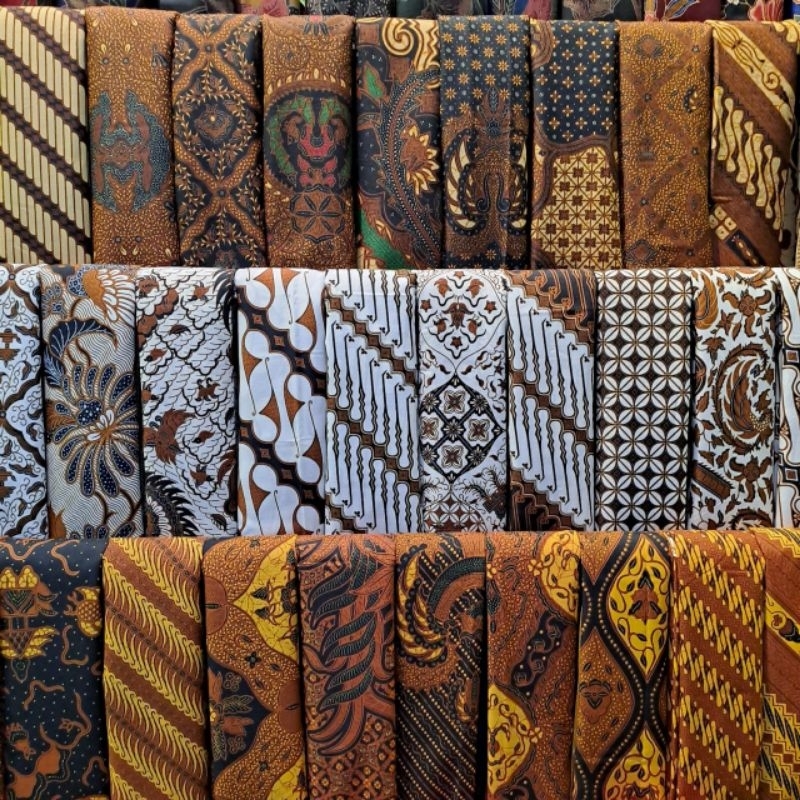 Kain batik printing murah dasar hitam kain batik atasan batik halus Grosir kain batik pekalongan