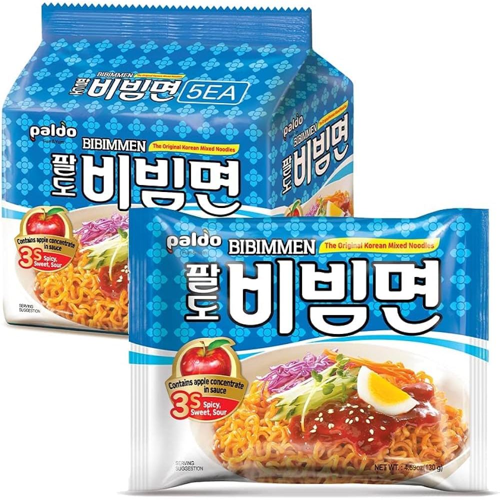 

Paldo Bibim Myun /Mi Goreng Instan Rasa Apel 650gr (130gr@5pcs)