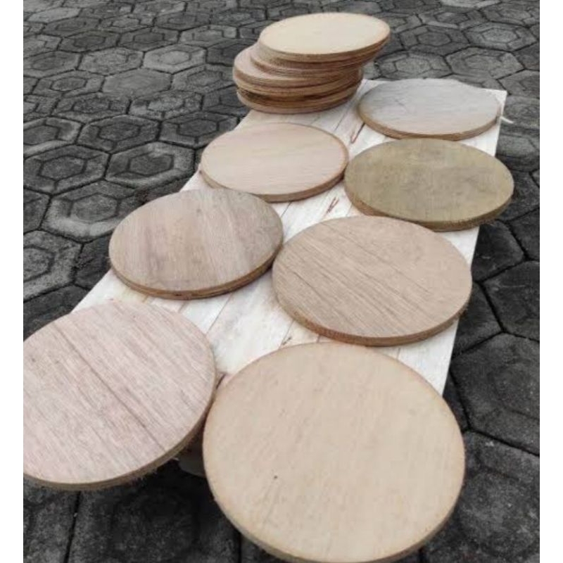 papan bulat dari multiplek