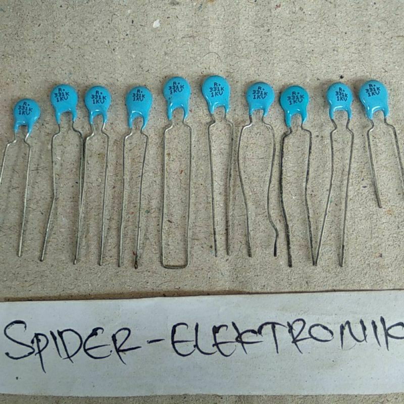 10pcs Kapasitor keramik 331k 1kv