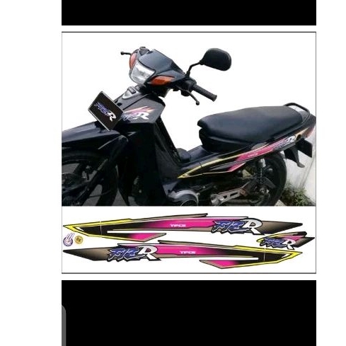 STRIPING STANDAR FIZR HITAM PINK 1997-1998 YAMAHA FIZ R
