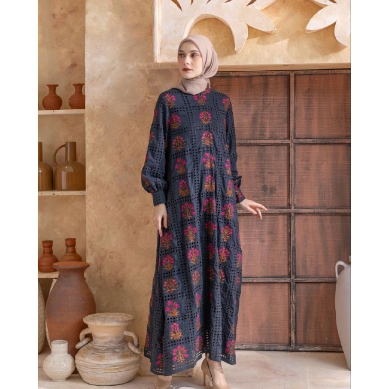 ready Navy size M Sabra dress hl heaven lights lights dress hl heaven lights hl raya