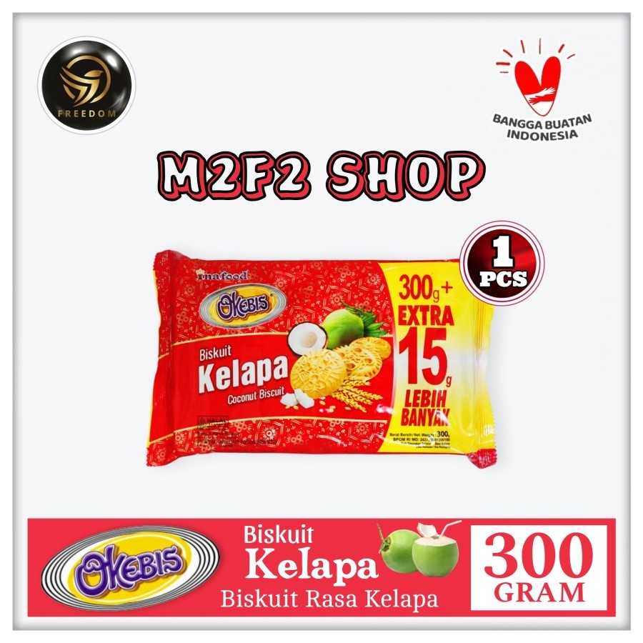 

Okebis Biskuit Kelapa Original | Coconut Biscuit - 300 gr (Kemasan Satuan)