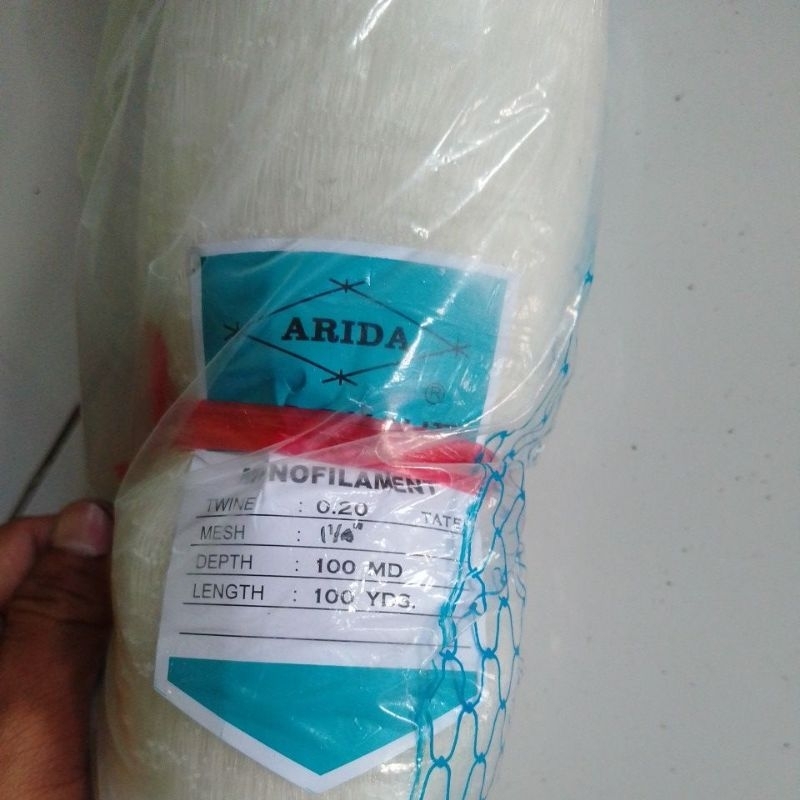 JARING IKAN ARIDA 1¼ INCH 0.20 100MD/100YDS TATE