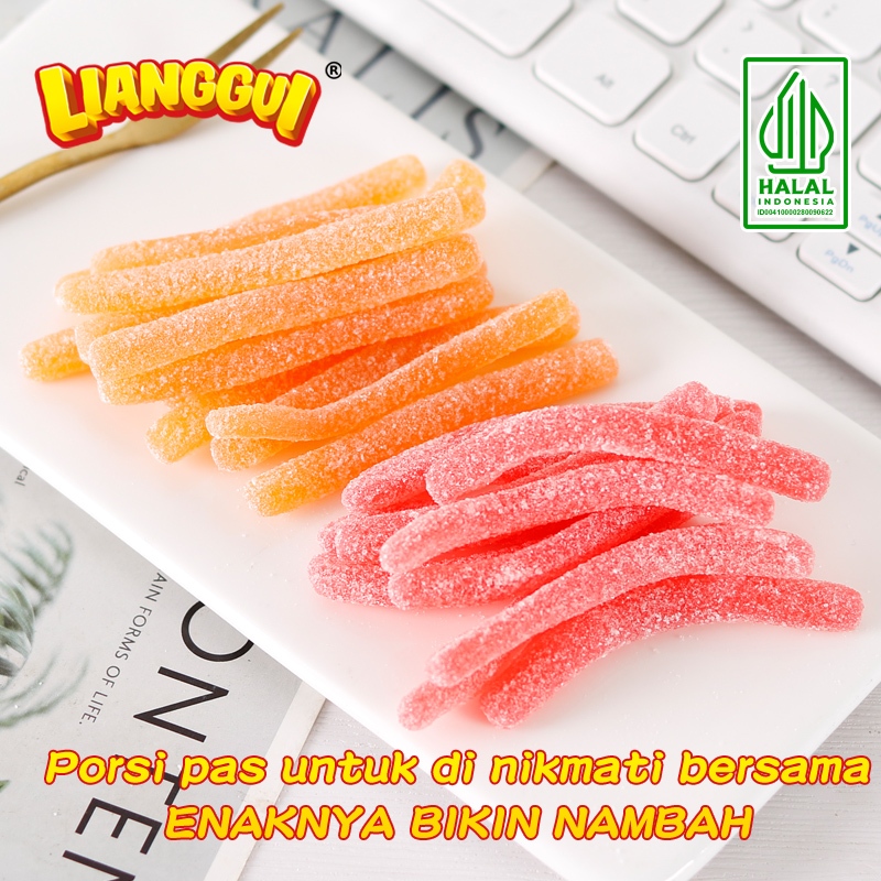 

[HALAL] Permen Lianggui Sweet Set Gummy Candy Strawberry dan Mango Flavor dengan Saus Selai | Permen Lunak Kupas Varian Aneka Rasa Buah | Permen Best Seller