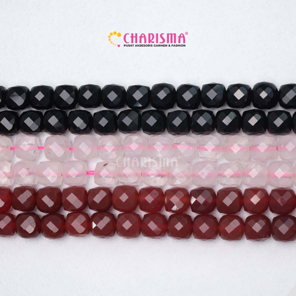Charisma Mote Batu Natural Stone  - Batu Pecah / Natural Stone 7mm / Harga Per String