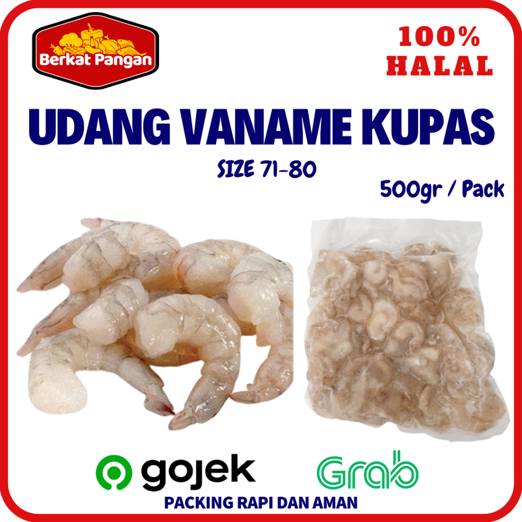 

Udang Vaname Kupas Bersih 500gr