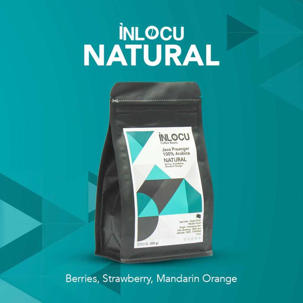

Kopi Arabica Java Preanger Natural Kamojang 200gr Inlocu Kemasan Pouch