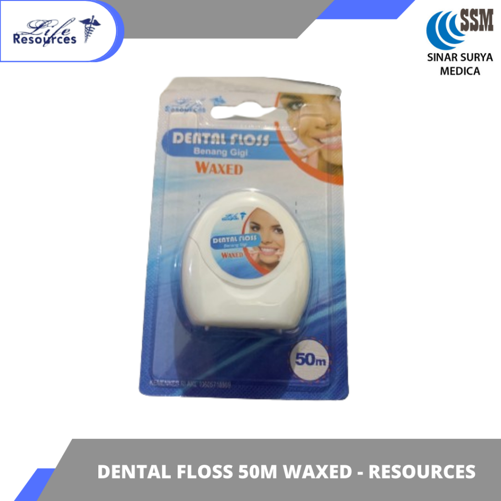 Dental Floss Waxed 50 m Life Resources / Benang Gigi Waxed Life Resources