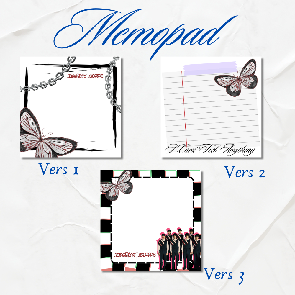 

memopad dream scape || I cant feel anything || memopad nct dream