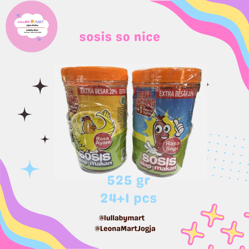 

sosis so nice ayam/sapi 21g