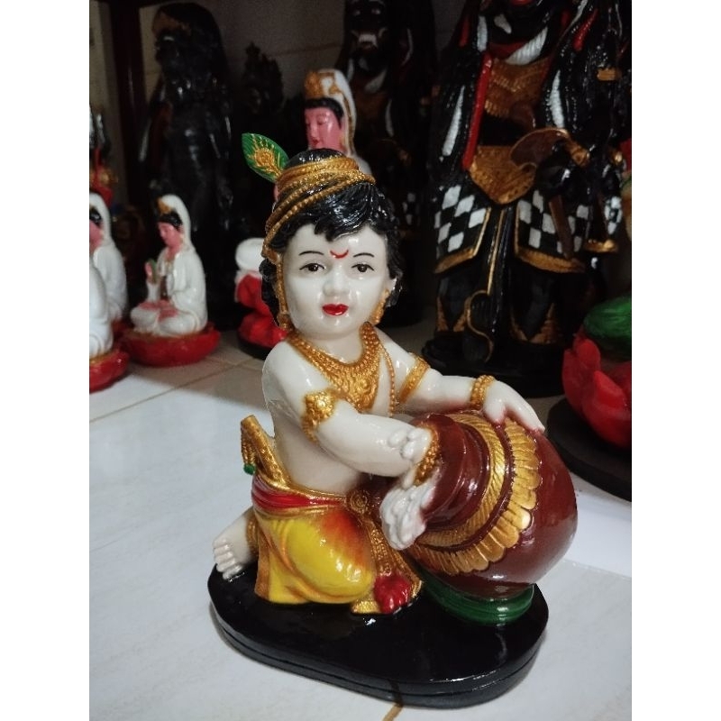 Patung Krisna Kecil/Baby Krisna/Krisna Kendi