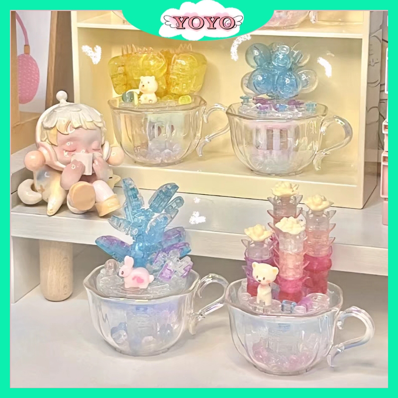 YOYO Block Building Tanaman Pot Cangkir Kristal Mainan Hadiah Anak-anak Toys Balok Susun Tanaman Pot