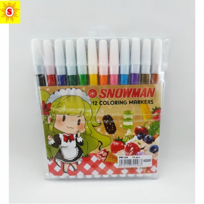 

Spidol Snowman 12 warna