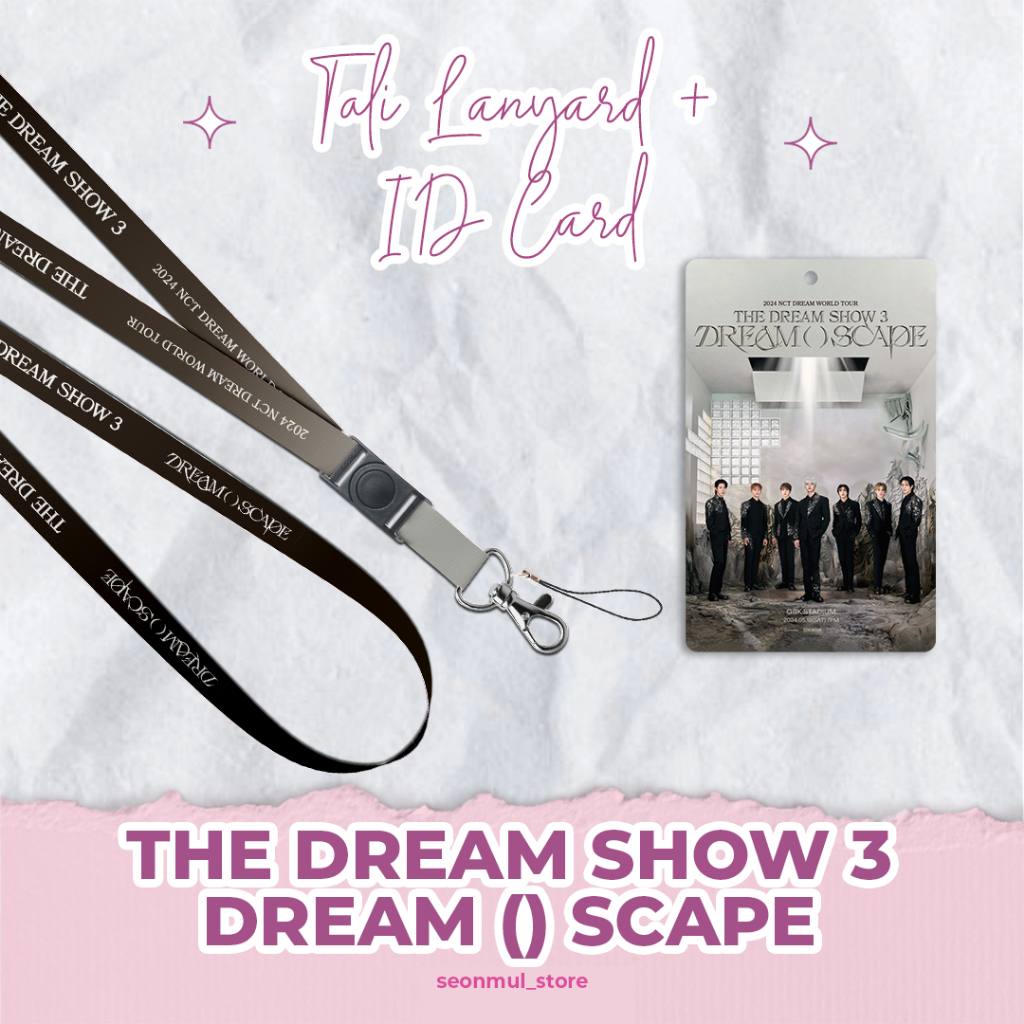 

LANYARD + ID CARD NCT DREAM THE DREAM SHOW 3 DREAM SCAPE / TALI HP CAHOL PC CARD HOLDER TDS 3 / TDS3