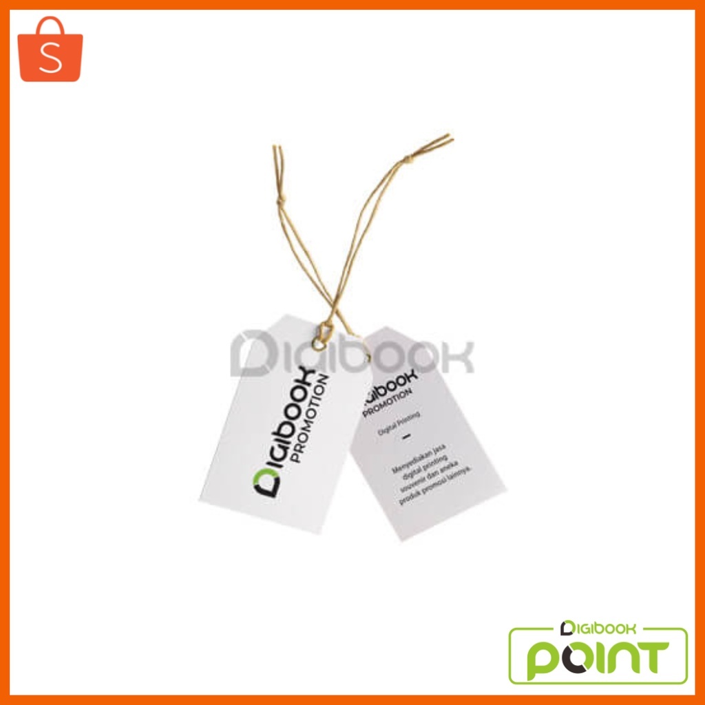 

Hang Tag Kertas Custom - Label Pakaian - Kartu Ucapan ukuran 5X5