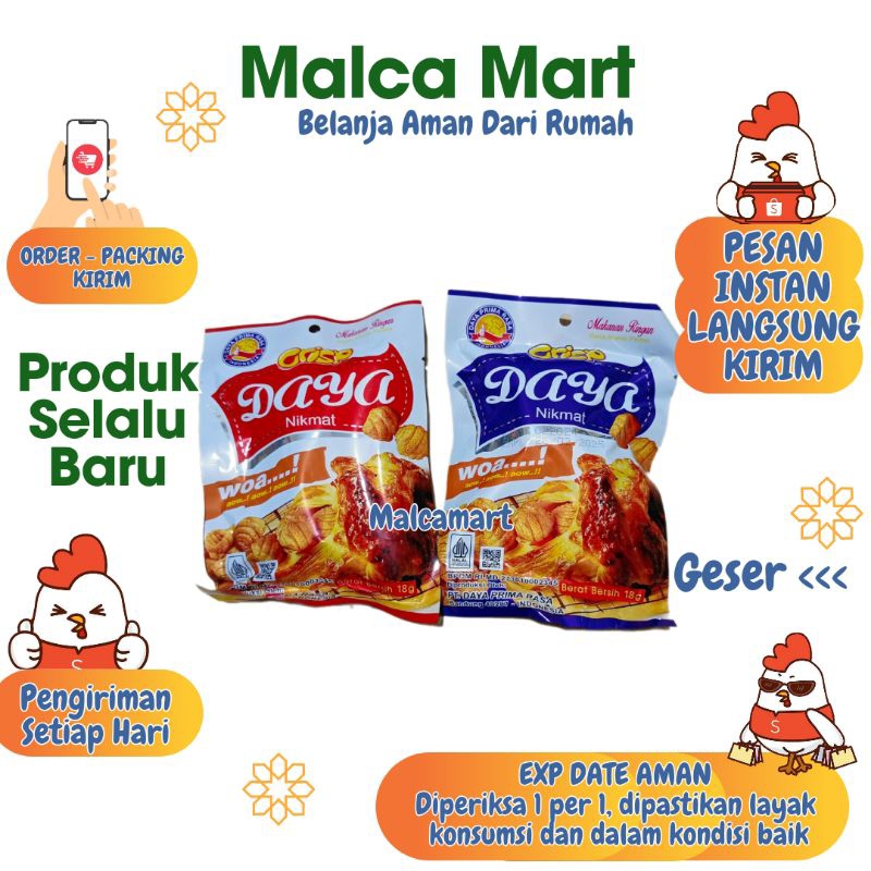 

DAYA CRISPY SNACK SIPUT 10 pcs @18 gram