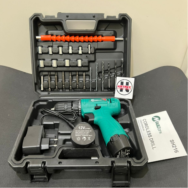 Mailtank SH-216 Mesin Bor Baterai Cordless Drill 12V Mailtank