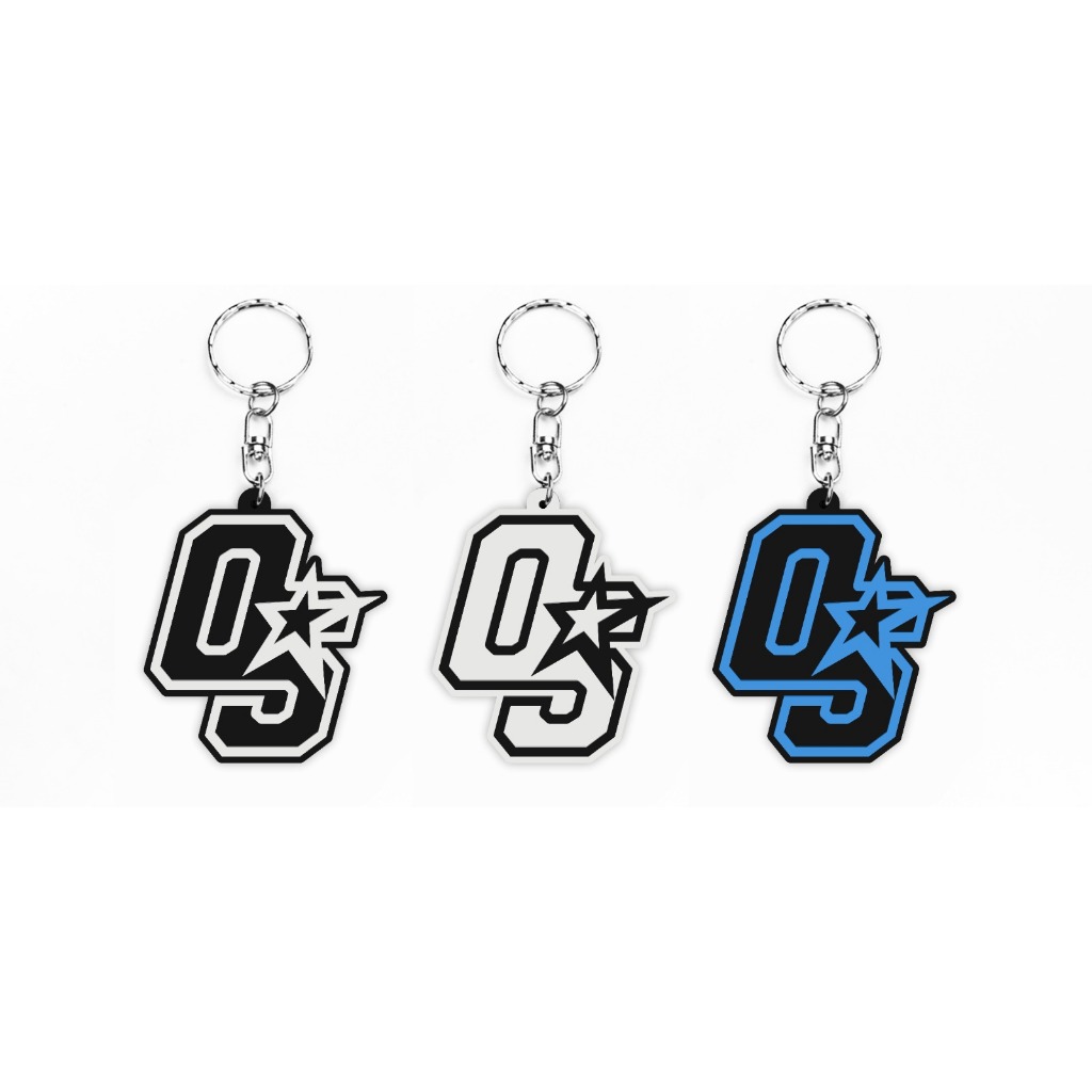 OOTDSUPPLY Rubber Keychain OS Sign Logo