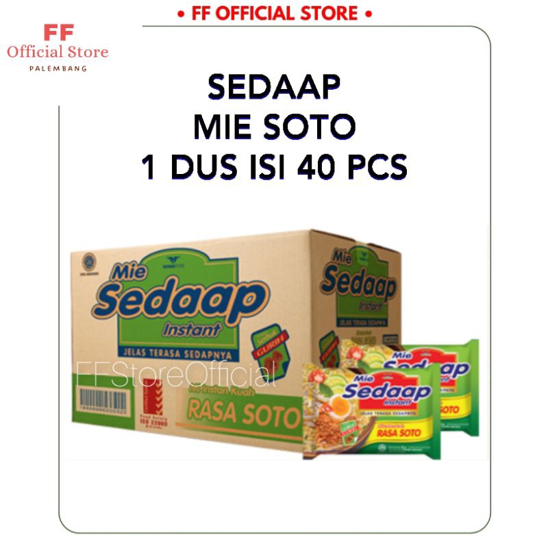 

SEDAAP Soto Mie Instant 1 Dus isi 40 Bks