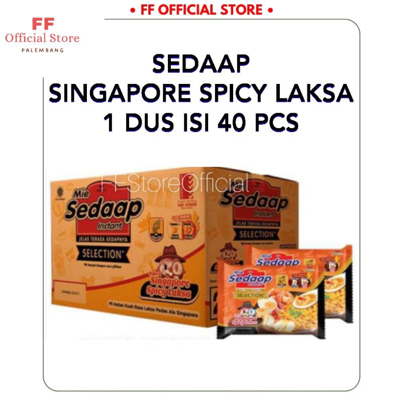 

MIE SEDAAP Spicy Laksa Singapore 1 Dus isi 40 Pcs