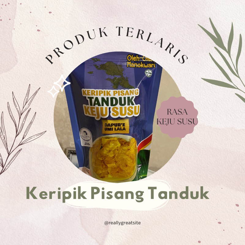 

Keripik Pisang Tanduk varian Keju susu