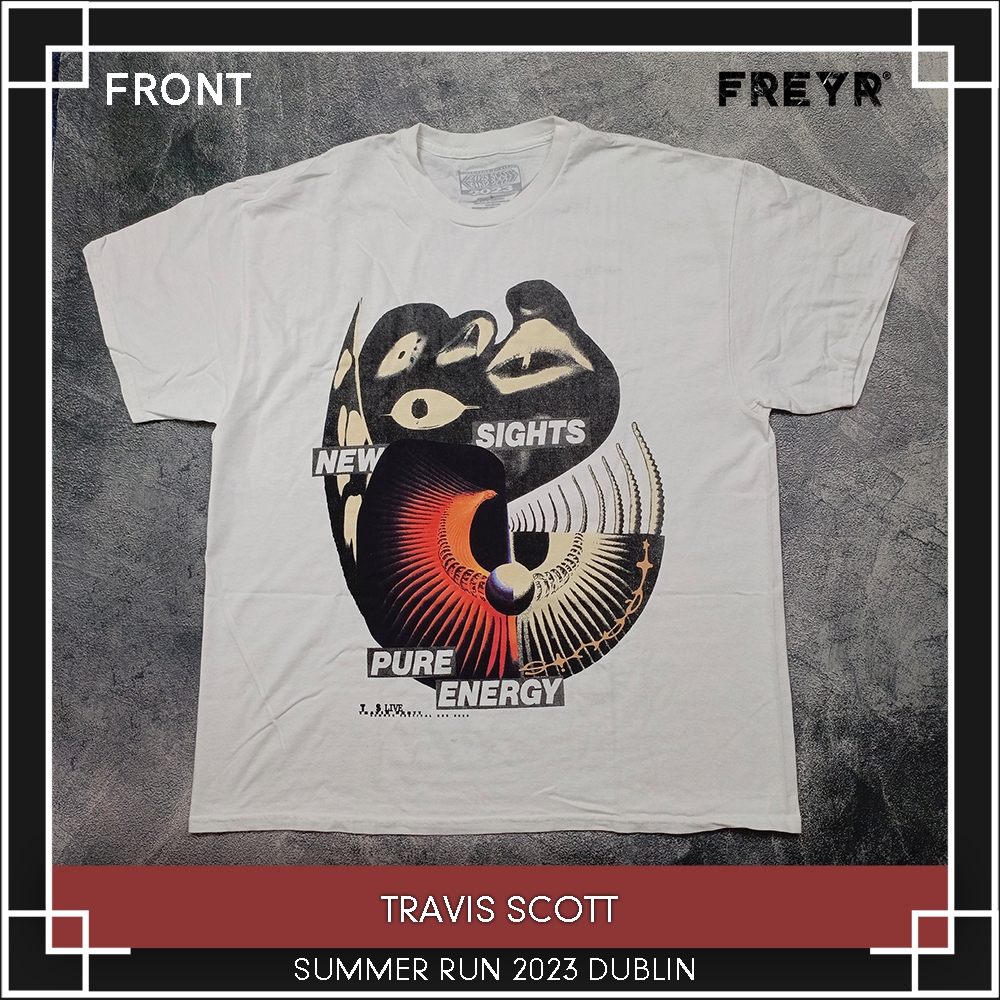 Kaos Band Travis Scott - Summer Run 2023 Dublin Original