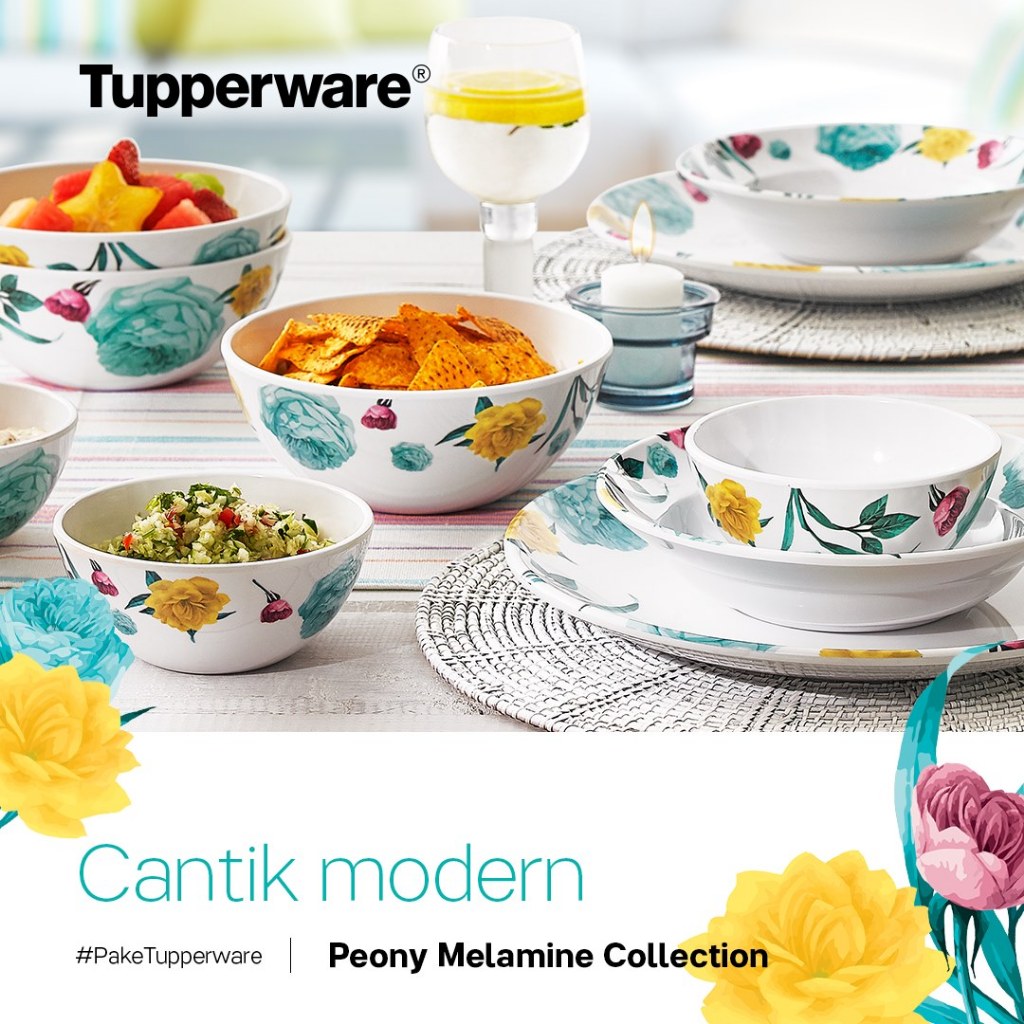 Melamine Collection / Paket Wadah Saji Piring Mangkuk Melamine Tupperware Original Termurah