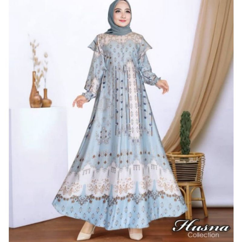 GAMIS WANITA POLOS FULL KANCING - GAMIS KATUN RAYON TWILL