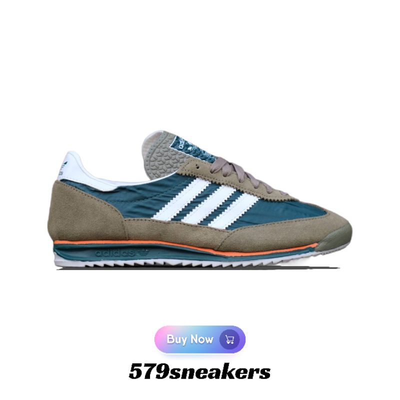 Sepatu Pria Adidas SL72 In Raw Green White Original 100% - Sepatu Adidas SL72 Original