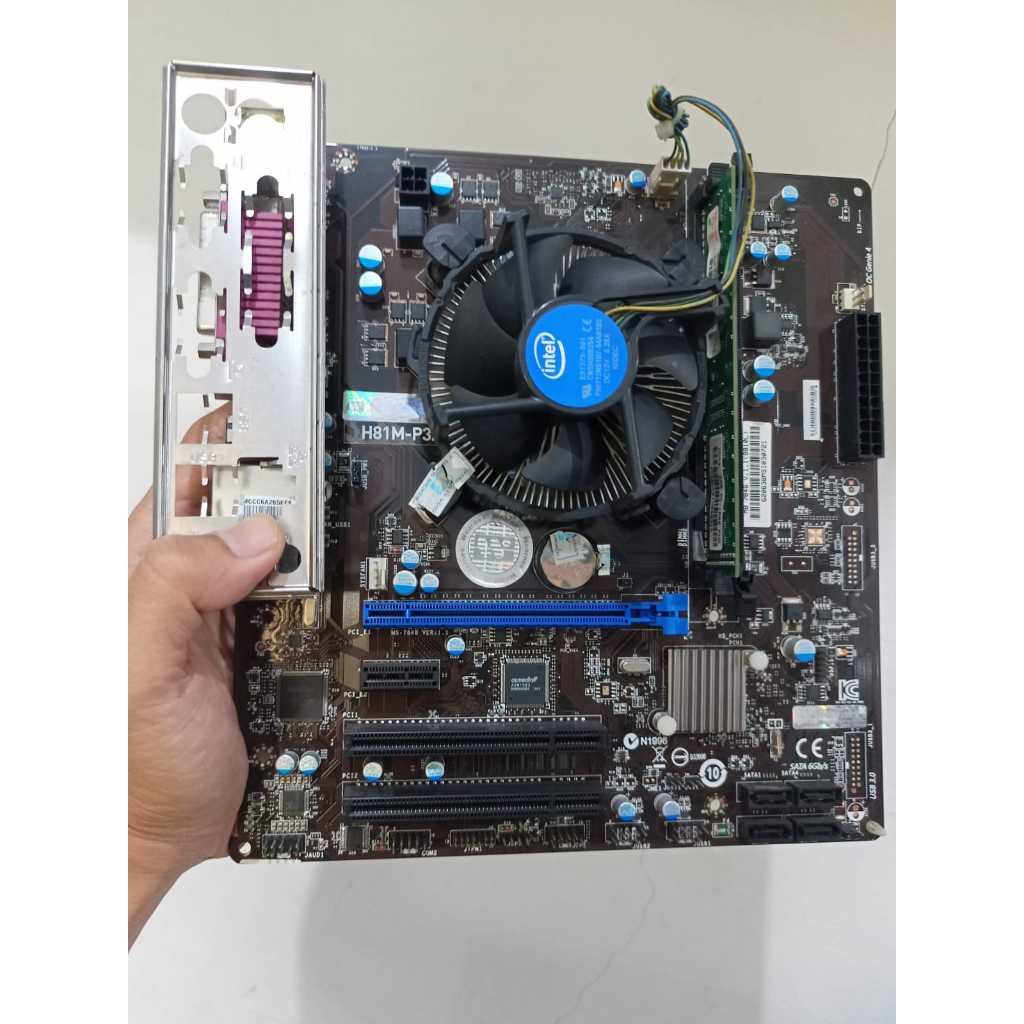 MSI H81M + Intel Core i5-4590 + Fan + RAM 8GB