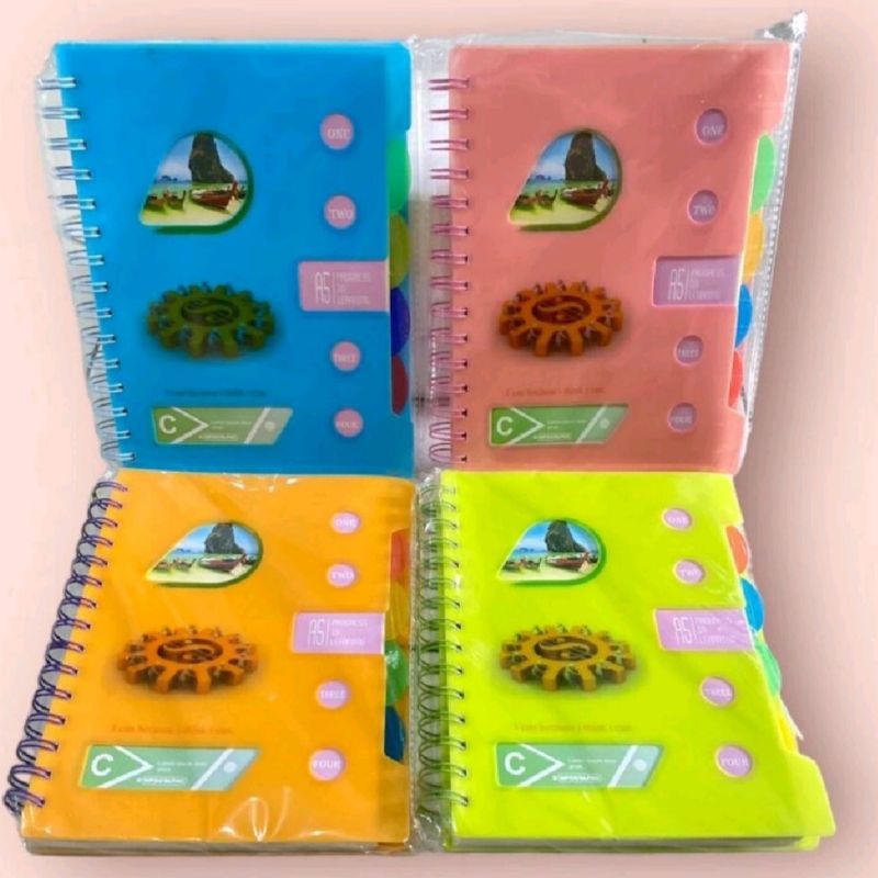 

Buku Spiral Pembatas (200 Lembar) || NoteBook A5 Isi Banyak