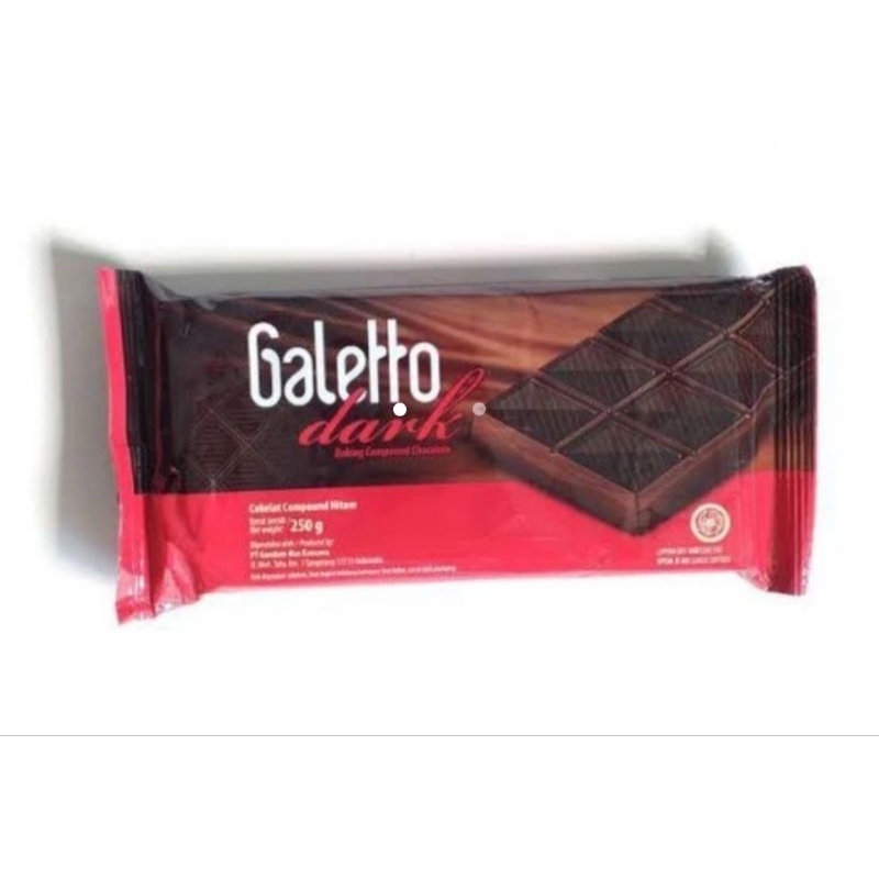 

galleto dark chocklat 250 gram coklat viral untuk es kul kul