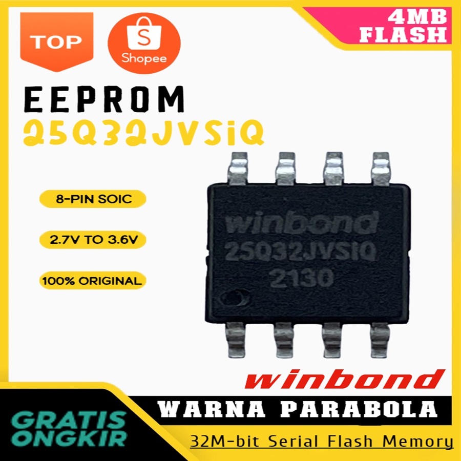 IC EEprom Winbond ORIGINAL 25Q32 W25Q32JVSIQ SOIC 8 FLASH SPI