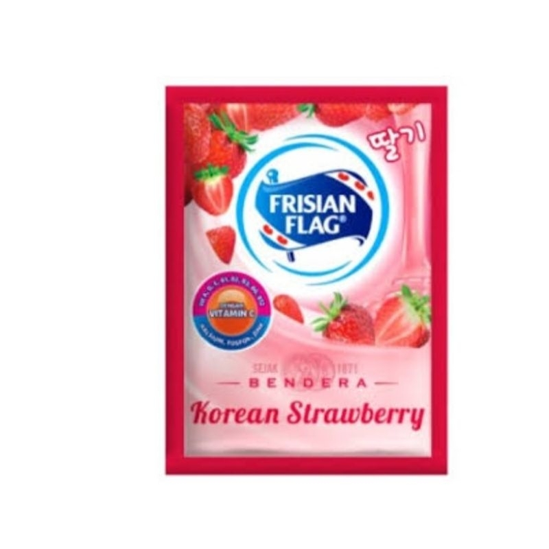 

SUSU BENDERA RENCENG/FRISIAN FLAG STRAWBERRY RENCENG (1 RENCENG 6 PCS)